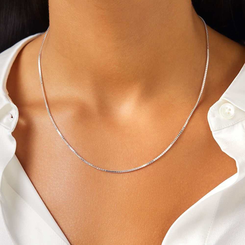 Dây Chuyền Bạc S925 thời trang độ dày 1mm, dài 40-50cm