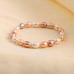 Vòng tay ngọc trai tứ quý hạt xoài VTG001M