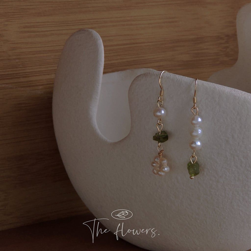 Bông Tai Mạ Bạc 925 MADAME HIEN PEARLS Đính Ngọc Trai phong cách cổ điển Châu Âu BTT004