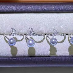 Nhẫn Hở Hình Đuôi Cá Đính Ngọc Trai Thời Trang Madame Hien Pearls Cho Nữ NN024