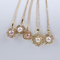 Mặt dây chuyền ngọc trai nuôi tự nhiên mạ vàng 18k MN019