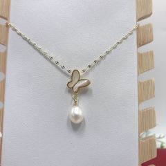 Mặt Dây Chuyền Cánh Bướm Xà Cừ Ngọc Trai MADAME HIEN PEARLS Tự Nhiên Đơn Giản MG004