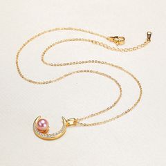 Vòng cổ Hạt Trai Mặt Trăng Khuyết MADAME HIEN PEARL Dễ Thương MN006