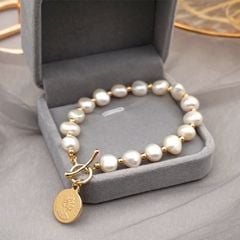 Vòng Tay Mạ Vàng 18K Phong Cách Baroque thời trang cho cô gái hiện đại VTB002