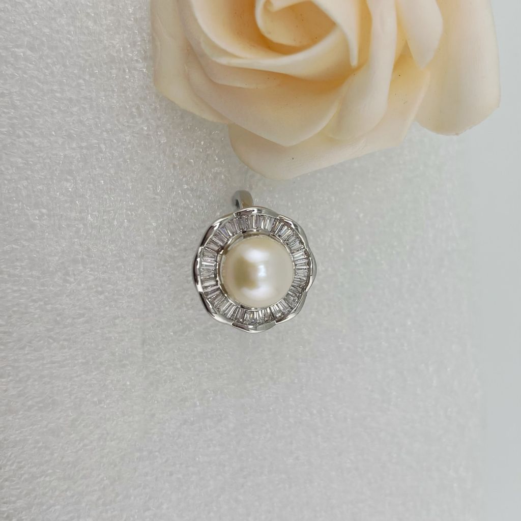 Nhẫn Ngọc Trai Tự Nhiên Size 9-10mm Dáng Hoa Phong Cách Quý Phú Bà Ngọc trai Giá Sỉ Phú Quốc MADAME HIEN PEARLS NN054