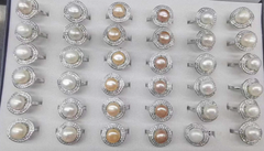 Nhẫn Ngọc Trai Tự Nhiên Size 9-10mm Phong Cách Quý Phú Bà NN056