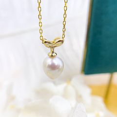 Dây chuyền Mặt Ngọc Trai Mặt 1 Hạt dáng Giọt Nước quyến rũ cho nữ MG008