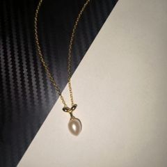 Dây chuyền Mặt Ngọc Trai Mặt 1 Hạt dáng Giọt Nước quyến rũ cho nữ MG008