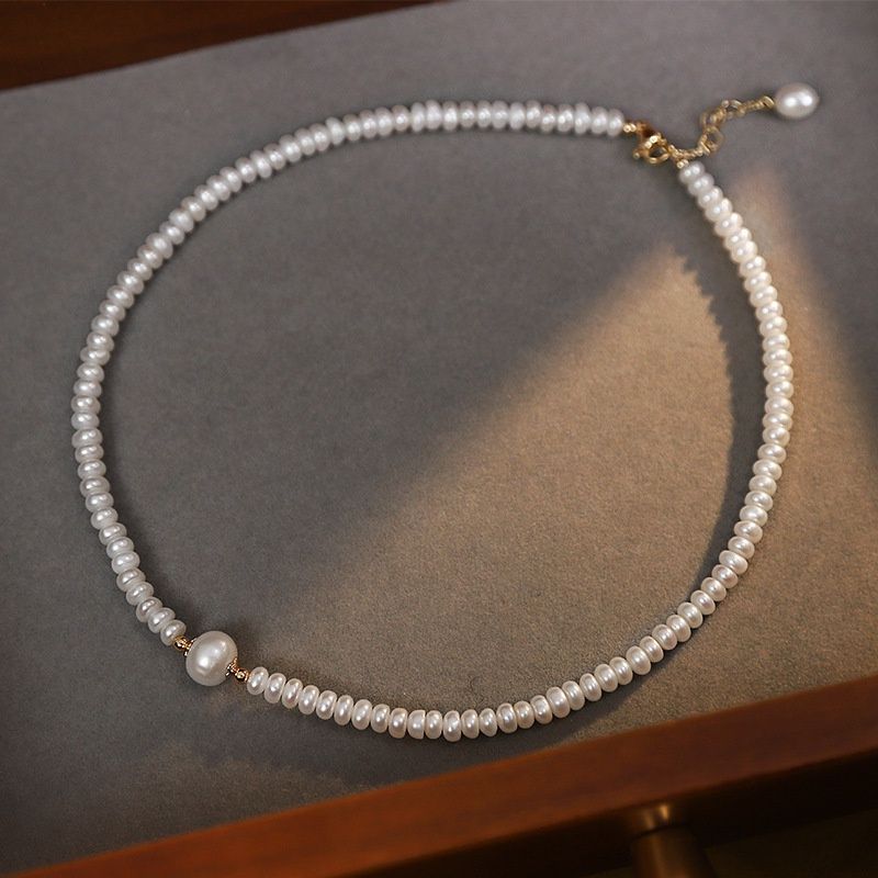Vòng cổ Chuỗi Ngọc Trai Hình Tròn Choker Thời Thượng cá tính CT009
