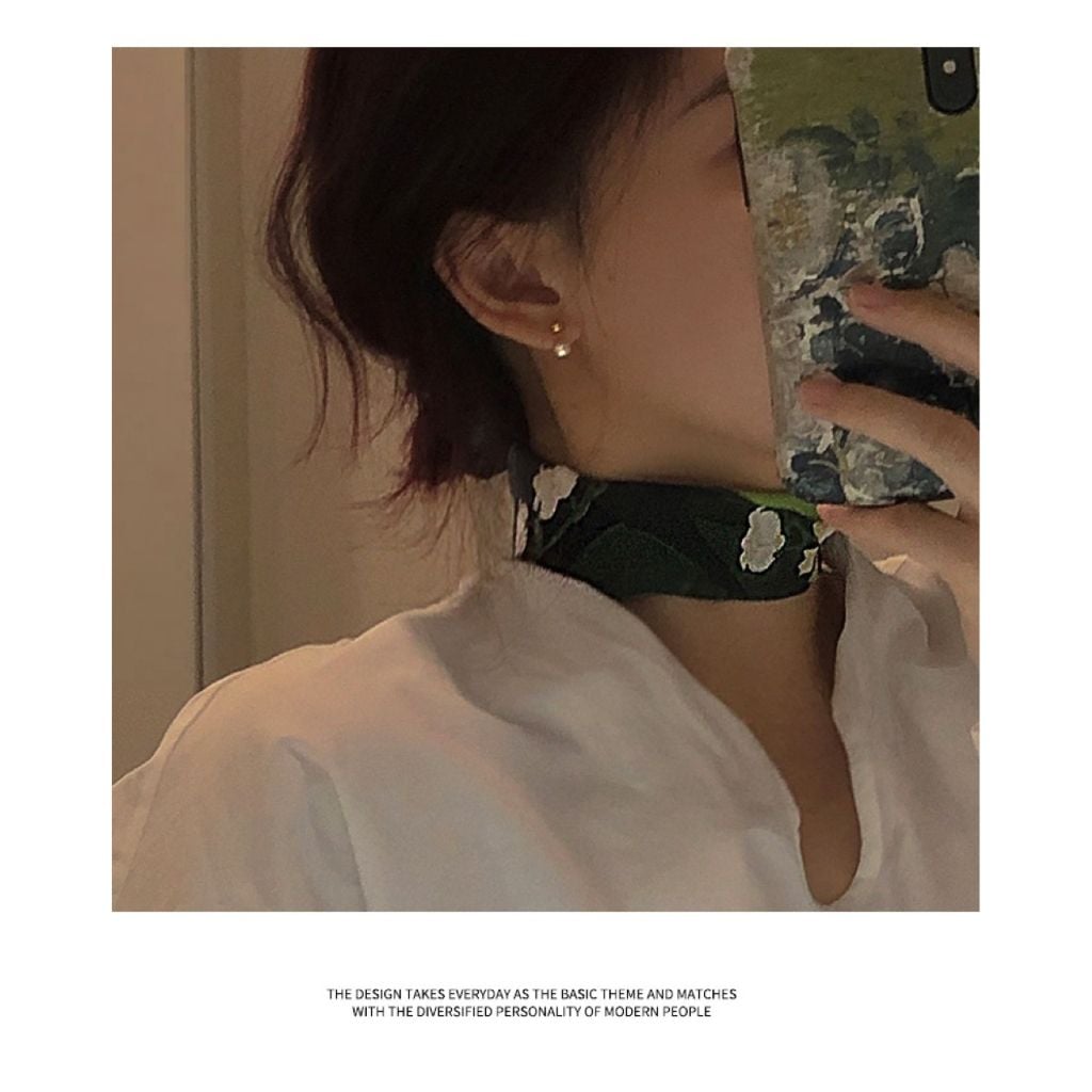 Khuyên Tai Hạt Ngọc Trai Thời Trang Nhấn Bi MADAME HIEN PEARLS Cá Tính BTN021