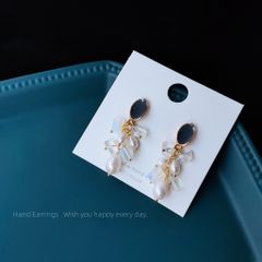 Bông Tai Hạt Trai Opal Nước Ngọt MADAME HIEN PEARLS Quý Phái, Thời Thượng BTG011