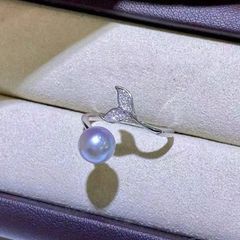 Nhẫn Hở Hình Đuôi Cá Đính Ngọc Trai Thời Trang Madame Hien Pearls Cho Nữ NN024