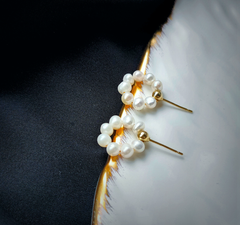 Bông Tai Vòng Tròn Nhỏ Đính Ngọc Trai Tự Nhiên MADAME HIEN PEARLS BTT007