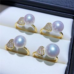 Nhẫn Tim MADAME HIEN PEARLS Ngọc Trai Nước Ngọt Ngọt Ngào NN014