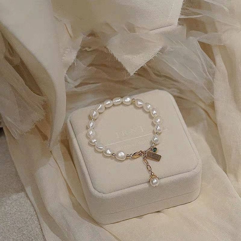 Vòng Tay Ngọc Trai Phong Cách Baroque MADAME HIEN PEARLS Đơn Giản, Thời trang
