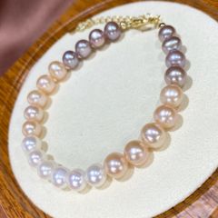 Vòng Tay Ngọc Trai Tự Nhiên Đa Sắc MADAME HIEN PEARLS Thời Trang, Cá Tính VTT008M