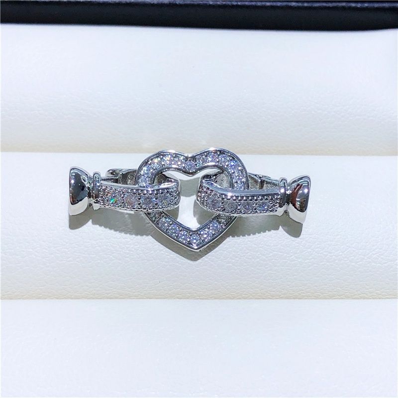 Chốt Khoá Clasp Trang Sức Vòng tay hoặc Vòng cổ Ngọc Trai Dáng Tim PKKC005