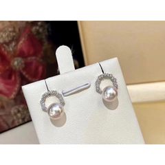 Bông Tai Ngọc Trai Vintage MADAME HIEN PEARLS Mạ Bạc 925 Đính Ngọc Trai Phong Cách Hàn Quốc BTN007