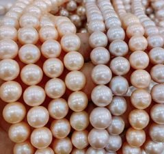 Bộ Set Trang Sức Ngọc Trai Tím Tự Nhiên 11mm Cao Cấp Gồm Vòng cổ + Vòng Tay + Bông tai Ngọc Trai MADAME HIEN PEARLS SCT001T