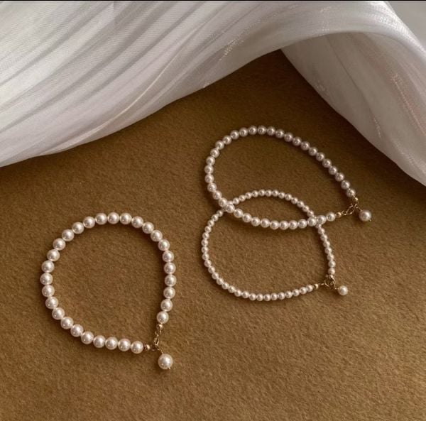Vòng Tay Ngọc Trai Bé Xinh Phối Cham Hạt Ngọc Trai MADAME HIEN PEARLS Đáng Yêu Cho Nữ VTT110