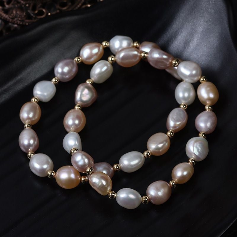 Vòng Tay Ngọc Trai Baroque Tự Nhiên MADAME HIEN PEARLS Thời Trang VTB065