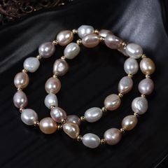 Vòng Tay Ngọc Trai Baroque Tự Nhiên MADAME HIEN PEARLS Thời Trang VTB065
