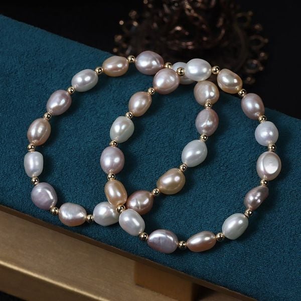 Vòng Tay Ngọc Trai Baroque Tự Nhiên MADAME HIEN PEARLS Thời Trang VTB065