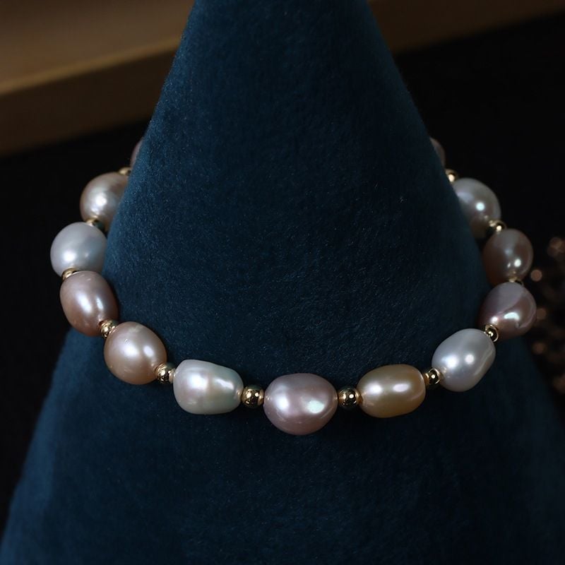 Vòng Tay Ngọc Trai Baroque Tự Nhiên MADAME HIEN PEARLS Thời Trang VTB065