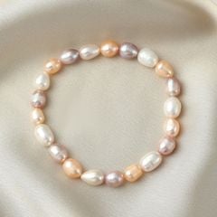 Vòng tay ngọc trai tứ quý hạt xoài VTG001M