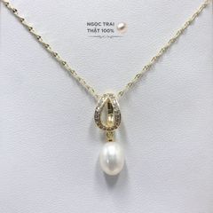 Mặt Dây Chuyền Xà Cừ Ngọc Trai MADAME HIEN PEARLS Tự Nhiên Đơn Giản MG006