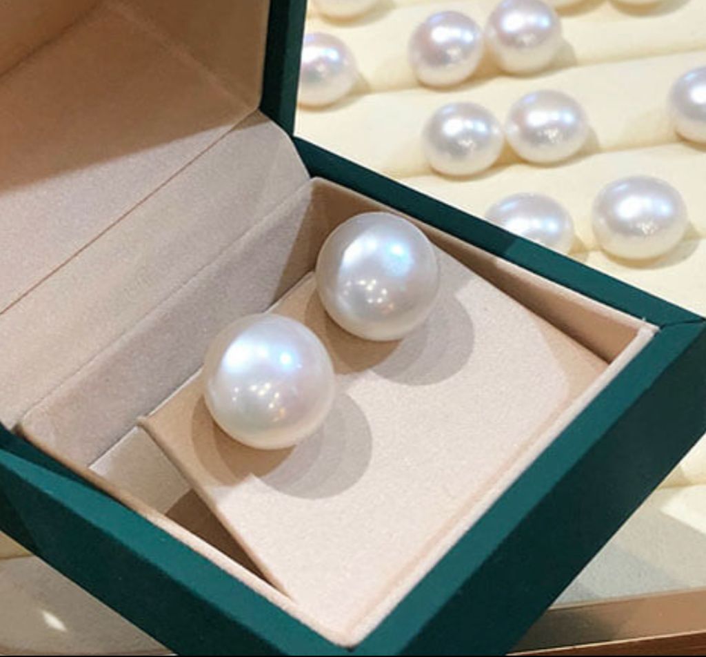 Bông Tai Ngọc Trai Nụ Lông Công 11-12mm Chuôi Bạc Ý s925 Thời Trang MADAME HIEN PEARLS Cho Nữ