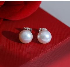 Bông tai nụ size khủng 10-11 mm chốt bạc S925 TT067