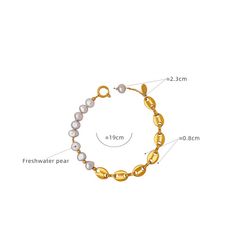 Vòng Tay Ngọc Trai Tự Nhiên Phong Cách Âu Mỹ Cá Tính Unisex Nam Nữ VTB027
