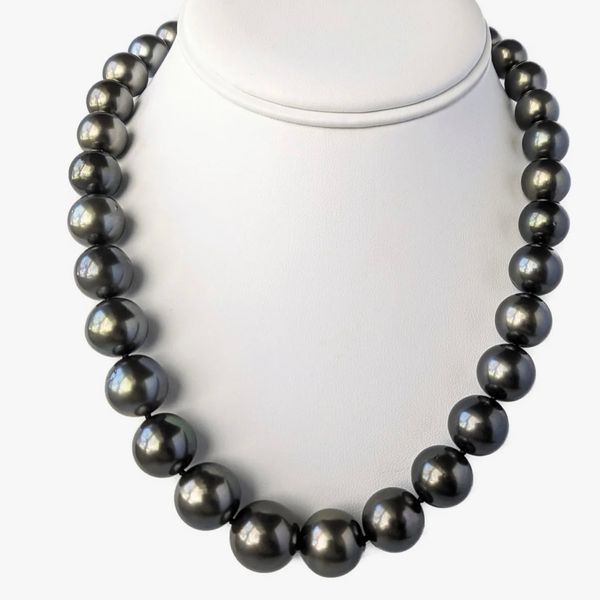 Bộ Set Trang Sức Ngọc Trai Đen Tự Nhiên 11mm Cao Cấp Gồm Vòng cổ + Vòng Tay + Bông tai Ngọc Trai MADAME HIEN PEARLS SCT001D