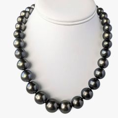 Bộ Set Trang Sức Ngọc Trai Đen Tự Nhiên 11mm Cao Cấp Gồm Vòng cổ + Vòng Tay + Bông tai Ngọc Trai MADAME HIEN PEARLS SCT001D