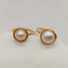 Nhẫn Ngọc Trai Hạt Tự Nhiên MADAME HIEN PEARLS Có Khóa Điều Chỉnh Được NB004