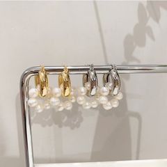 Bông Tai Ngọc Trai Tự Nhiên Phong Cách Retro MADAME HIEN PEARLS Cho Nữ BTT006