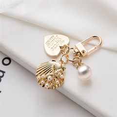 Móc khoá Hợp kim Ngọc Trai Nước Ngọt Tự Nhiên Madame Hien Pearls Quà tặng đáng yêu PKK001