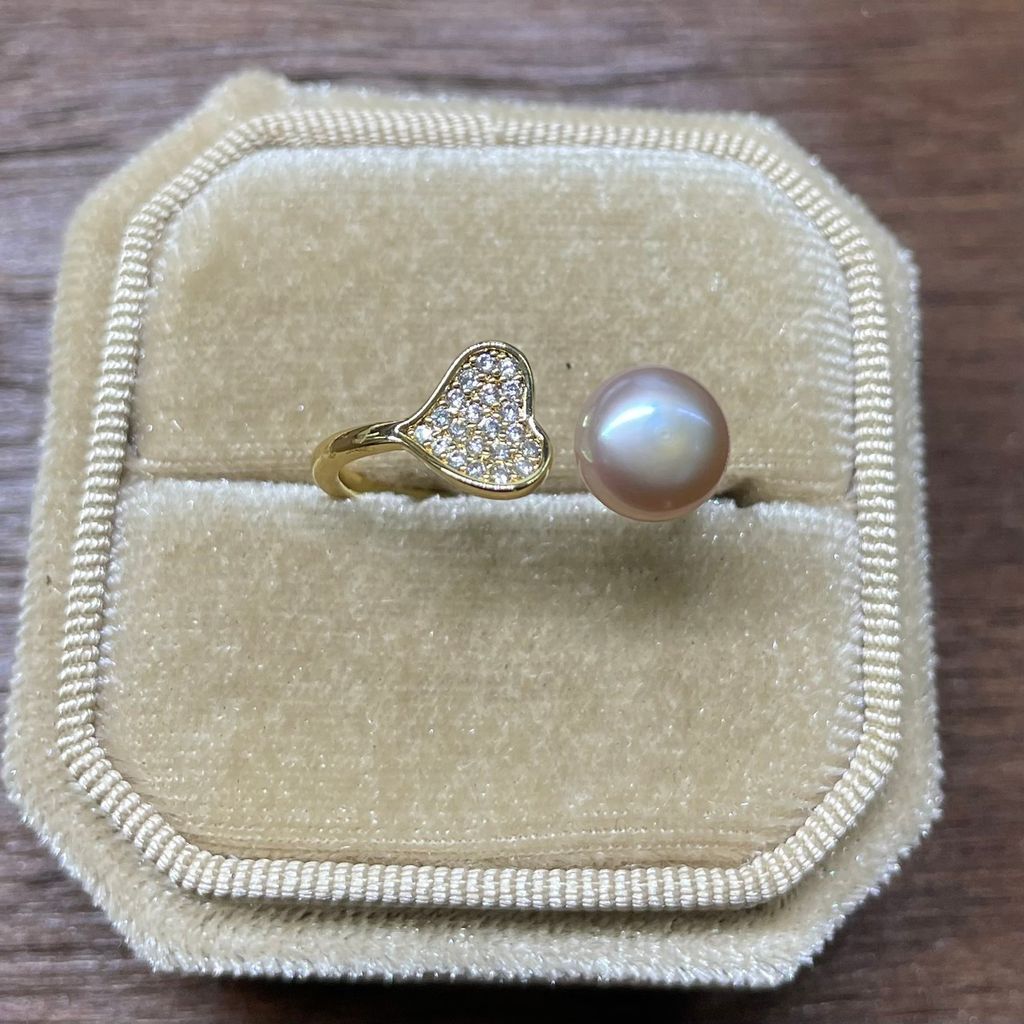 Nhẫn Tim MADAME HIEN PEARLS Ngọc Trai Nước Ngọt Ngọt Ngào NN014