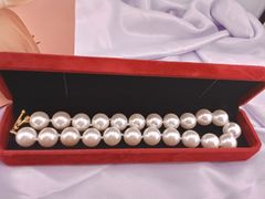 Vòng Cổ Chốt Khoá Vàng 14K Madame Hien Pearls Ngọc Trai Đá 15-16mm AAAA YM001