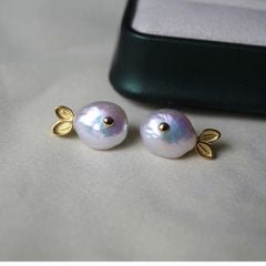 Designer Jewelry Bông Tai Ngọc Trai Baroque Dáng Cá Voi Con Đáng Yêu MADAME HIEN PEARLS Cho Nữ BTB119