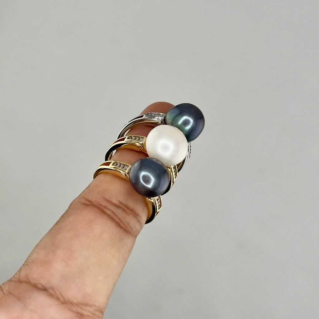 Nhẫn Ngọc Trai Tự Nhiên Hạt To Khủng Kiểu Dáng Tối Giản Sang Trọng MADAME HIEN PEARLS Cho Nữ NN139