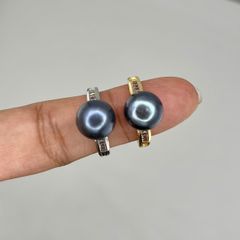 Nhẫn Ngọc Trai Tự Nhiên Hạt To Khủng Kiểu Dáng Tối Giản Sang Trọng MADAME HIEN PEARLS Cho Nữ NN139