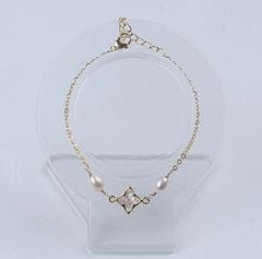 Vòng Tay Ngọc Trai Tự Nhiên Đơn Giản MADAME HIEN PEARL Dễ Thương VTG005