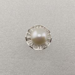 Nhẫn Bạc Ý s925 Đính Ngọc Trai Tự Nhiên 11mm Mặt To Tròn Đá Zircon Sang Trọng MADAME HIEN PEARLS BYNN004