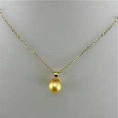 Mặt Dây Chuyền Ngọc Trai Edison Vàng 10-11mm Tối Giản Minimalist Sang Trọng MADAME HIEN PEARLS Cho Nữ MT052