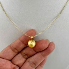 Mặt Dây Chuyền Ngọc Trai Edison Vàng 10-11mm Tối Giản Minimalist Sang Trọng MADAME HIEN PEARLS Cho Nữ MT052