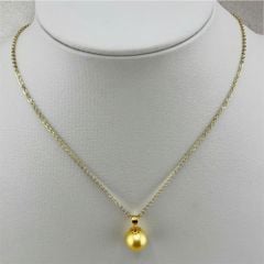 Mặt Dây Chuyền Ngọc Trai Edison Vàng 10-11mm Tối Giản Minimalist Sang Trọng MADAME HIEN PEARLS Cho Nữ MT052