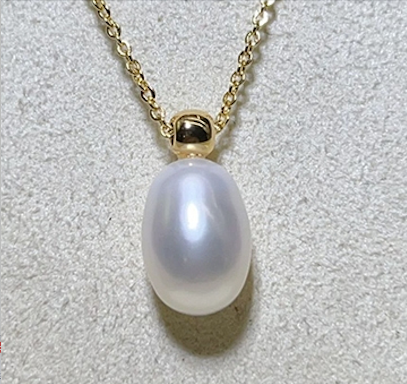 Mặt Dây Chuyền Ngọc Trai Giọt Nước Tự Nhiên Nút Khoá Bi Tối Giản Minimalist MADAME HIEN PEARLS MG032