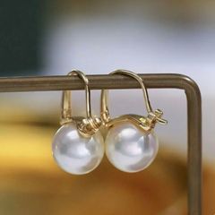 Bông Tai Bạc Ý Đính Ngọc Trai Edison Tự Nhiên MADAME HIEN PEARLS Kiểu Dáng Rất Tây BTT060